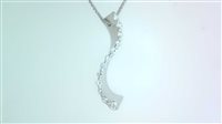 Halskette Giorgio Visconti Dame Festival in Weißgold Diamante 0.66 Ct ONDA DIA CT 0.44 IF/G - ONDA DIA CT 0.44 IF/G